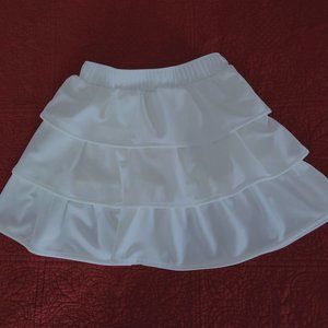 Gymboree Ivory Velvet Tiered Skort 6